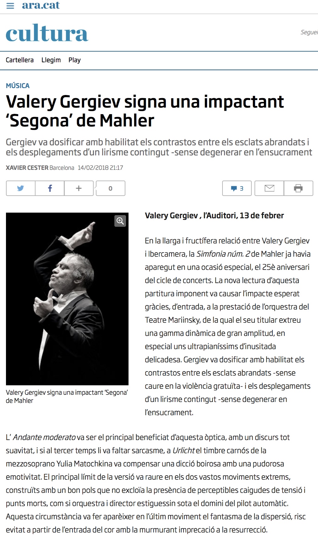 Gergiev Mahler Mariinsky Ibercàmera
